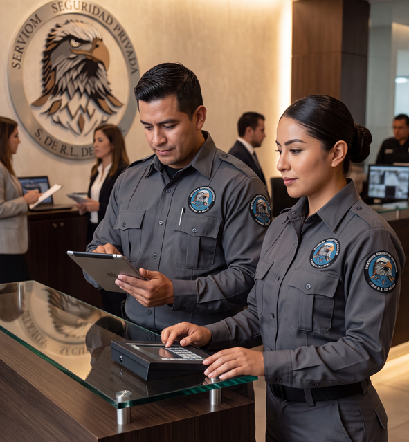 Personal de SERVIOM en instalaciones del cliente
