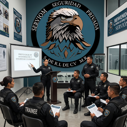 Personal capacitado de SERVIOM en operación